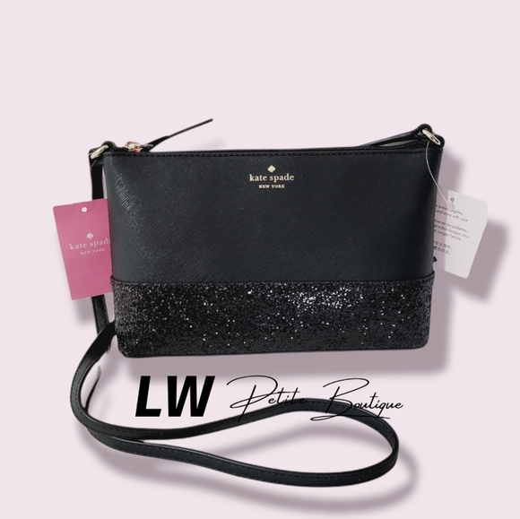 kate spade Handbags - Kate Spade Ramey Black Glitter Bag